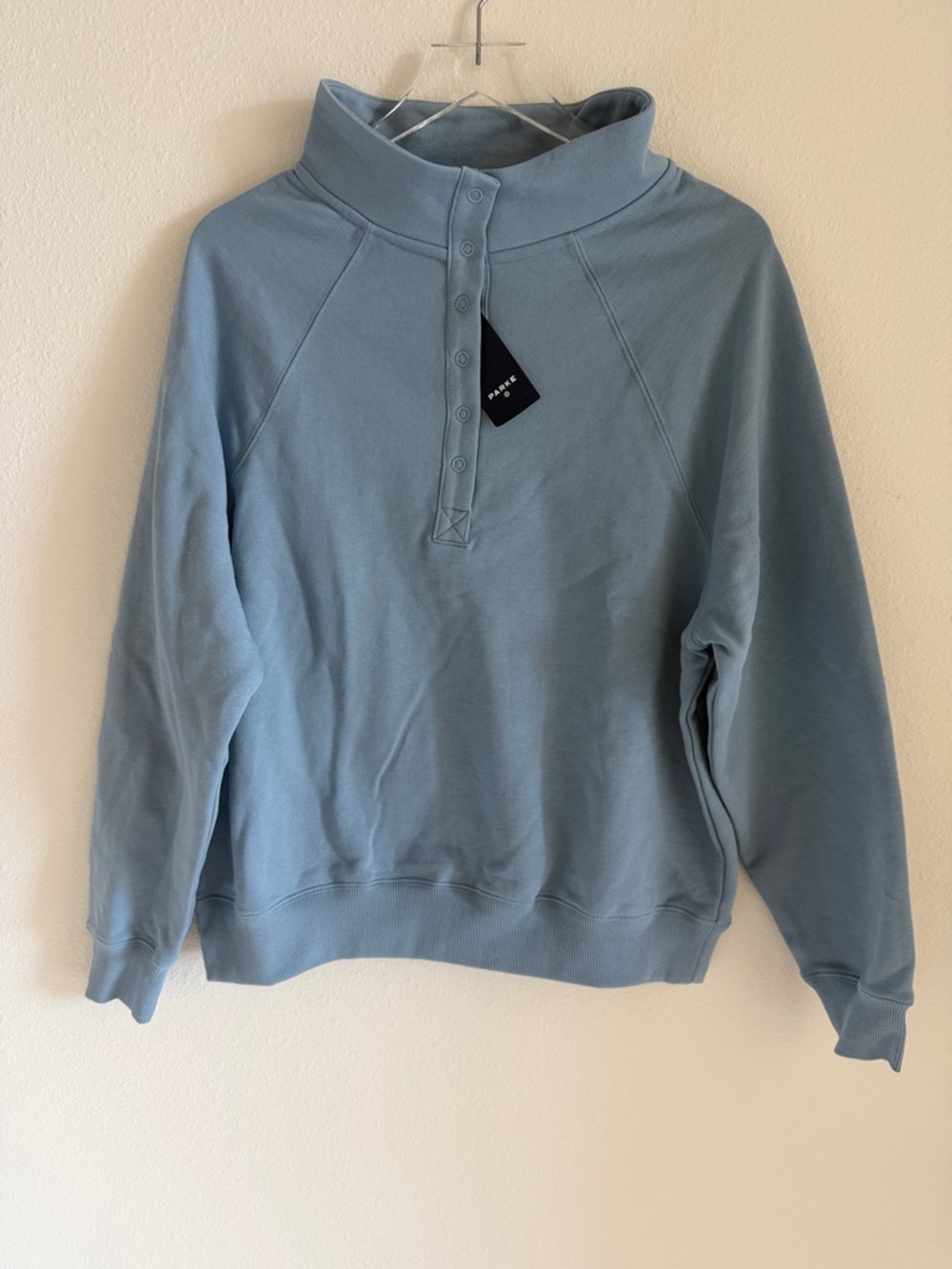 PARKE x TARGET SNAP MOCKNECK SWEATSHIRT